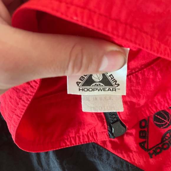 Vintage Above The Rim 1/4 zip Windbreaker - Picture 3 of 3